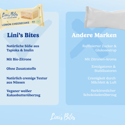 Bio Ice Cream Bars Lemon Cheesecake (4er Box)