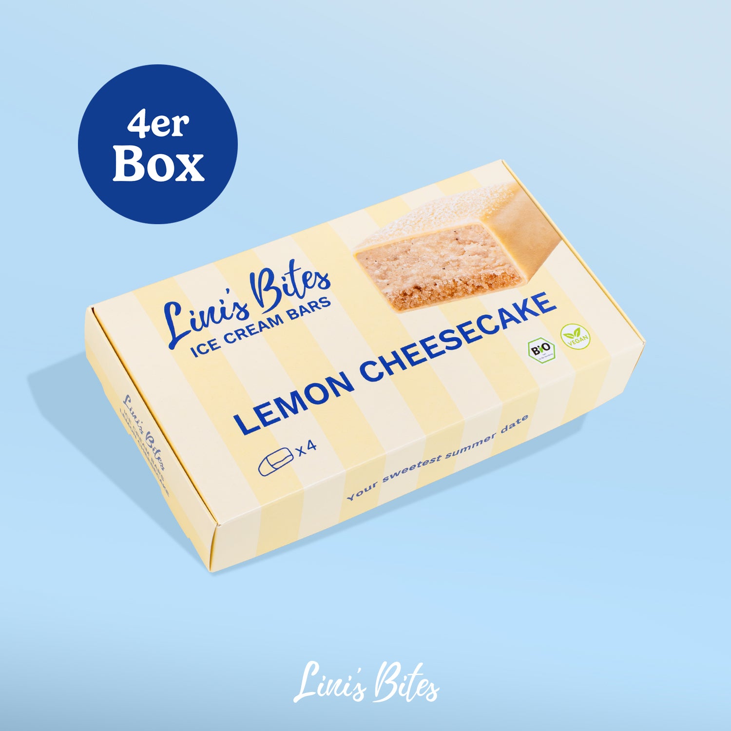Bio Ice Cream Bars Lemon Cheesecake (4er Box)