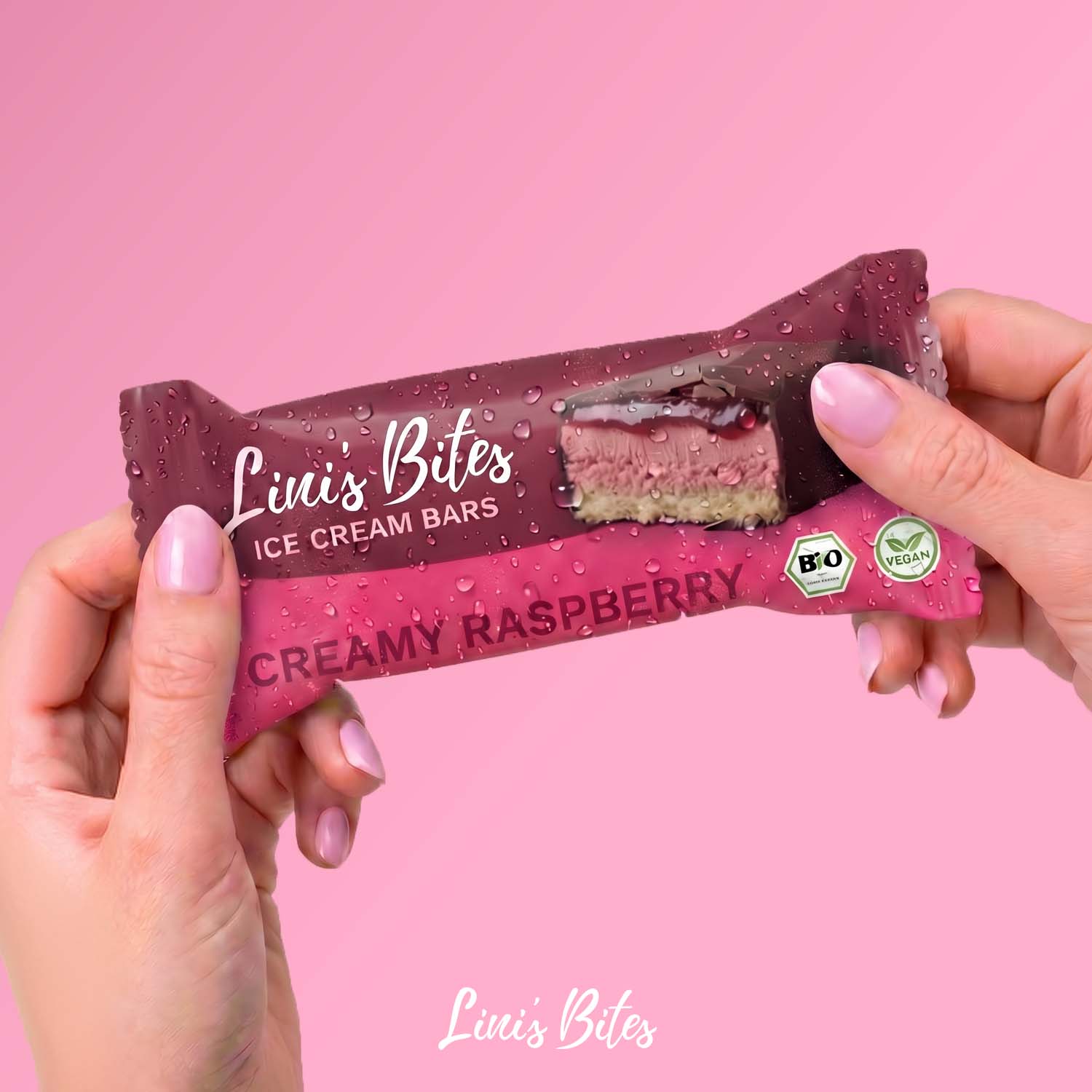Bio Ice Cream Bars Creamy Raspberry (4er Box)