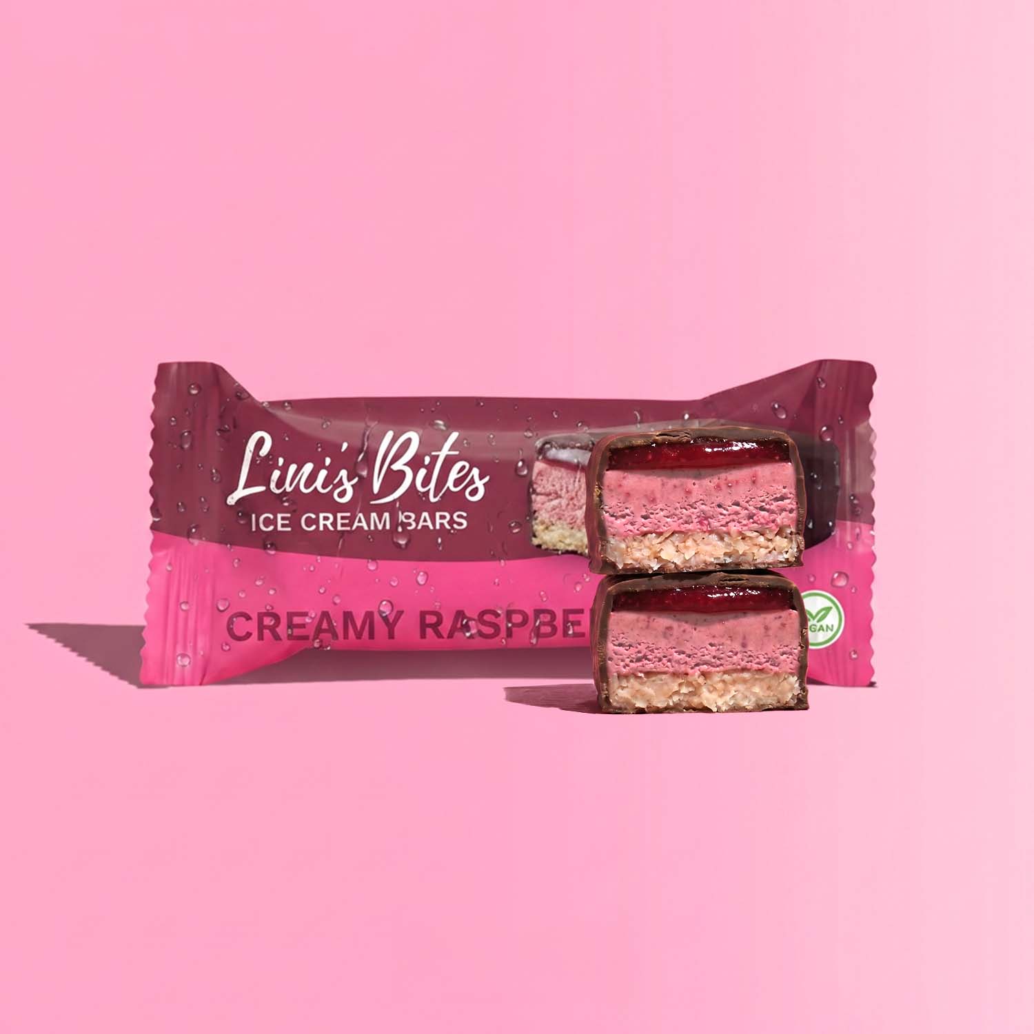 Bio Ice Cream Bars Creamy Raspberry (4er Box)
