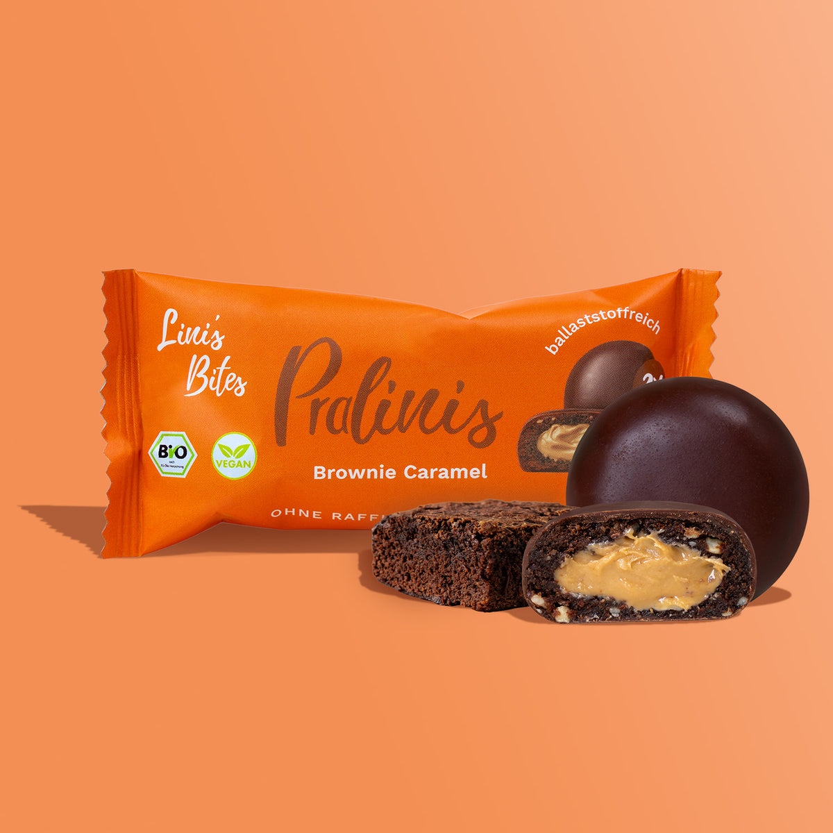 Bio Pralinis Brownie Caramel