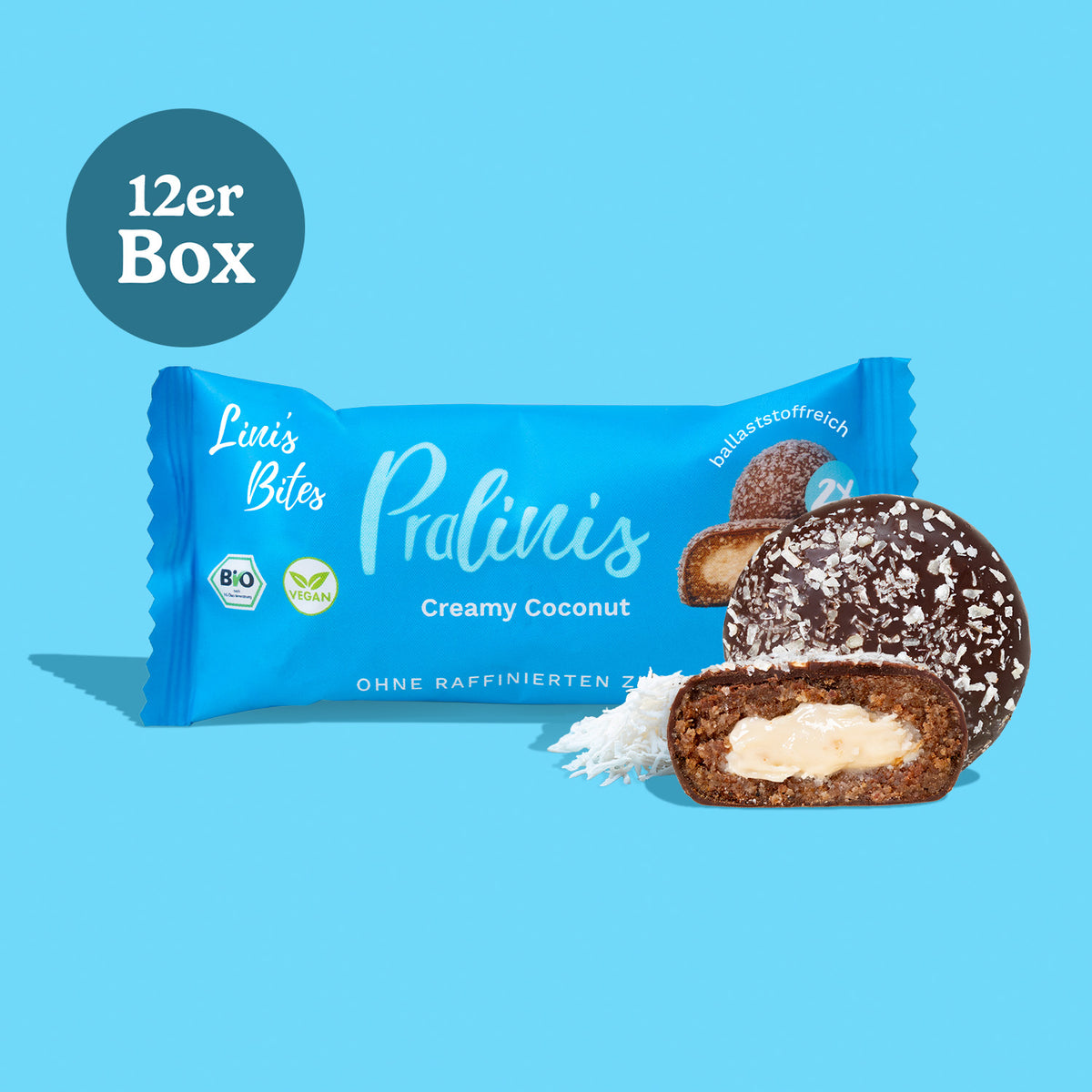 Bio Pralinis Creamy Coconut (12er Box)