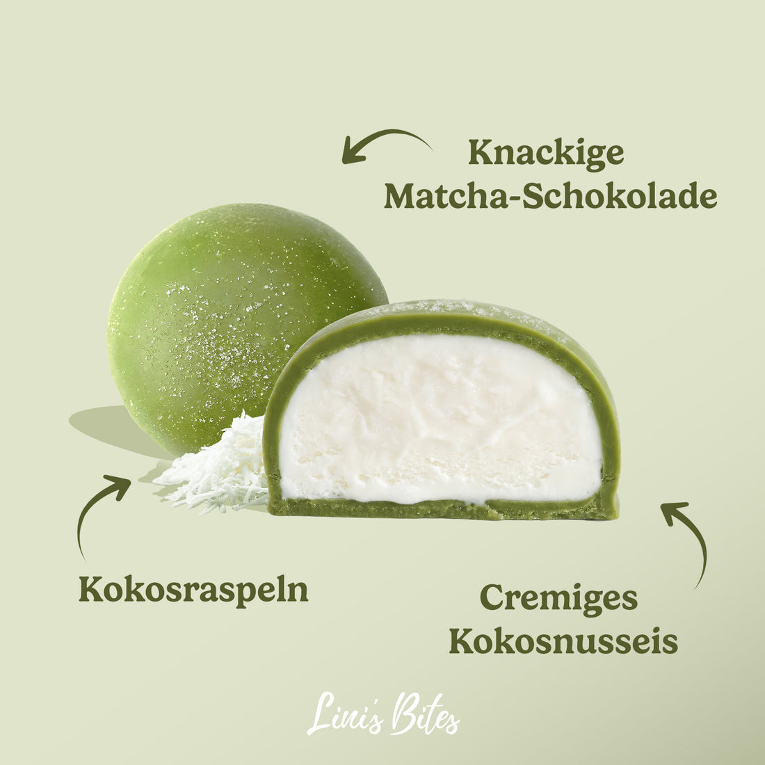 Bio Pralinis Gelato Matcha Coconut (10 Stück)
