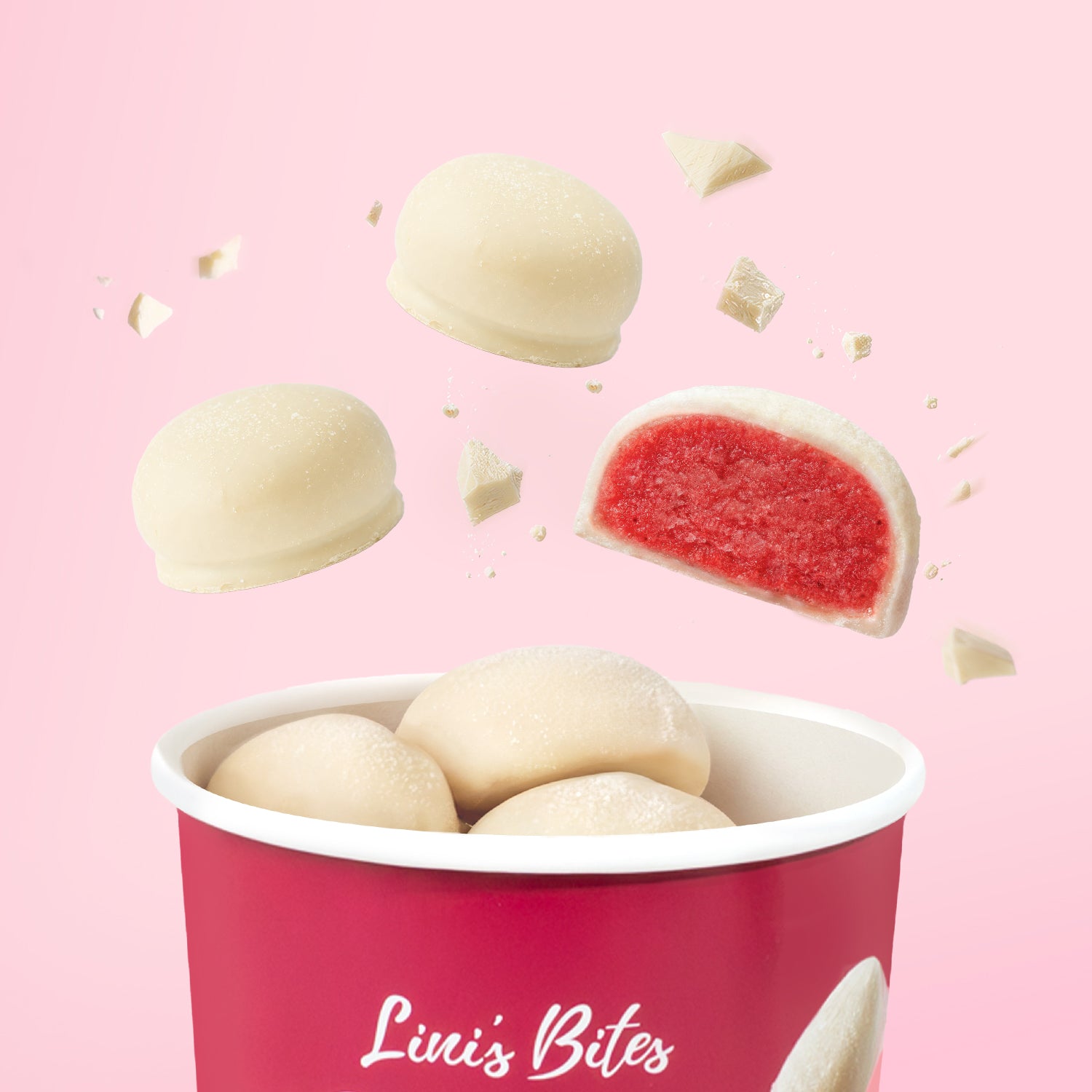 Bio Pralinis Gelato White Strawberry (10 Stück)