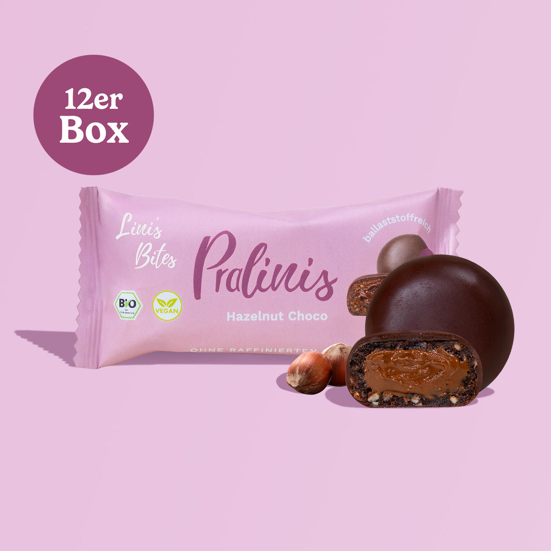 Bio Pralinis Hazelnut Choco (12er Box)