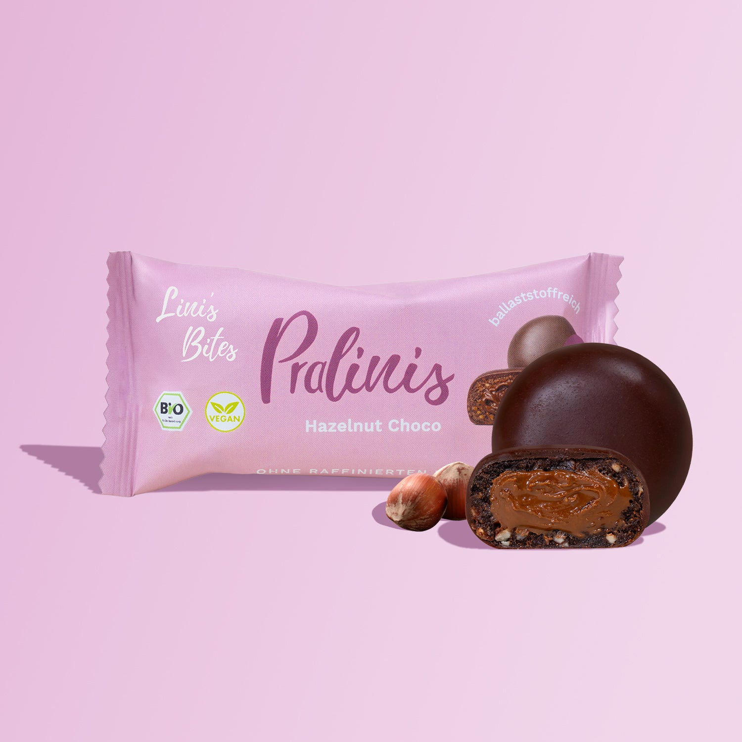 Hazelnut Choco Nougat Pralinis - Organic (Box of 12)