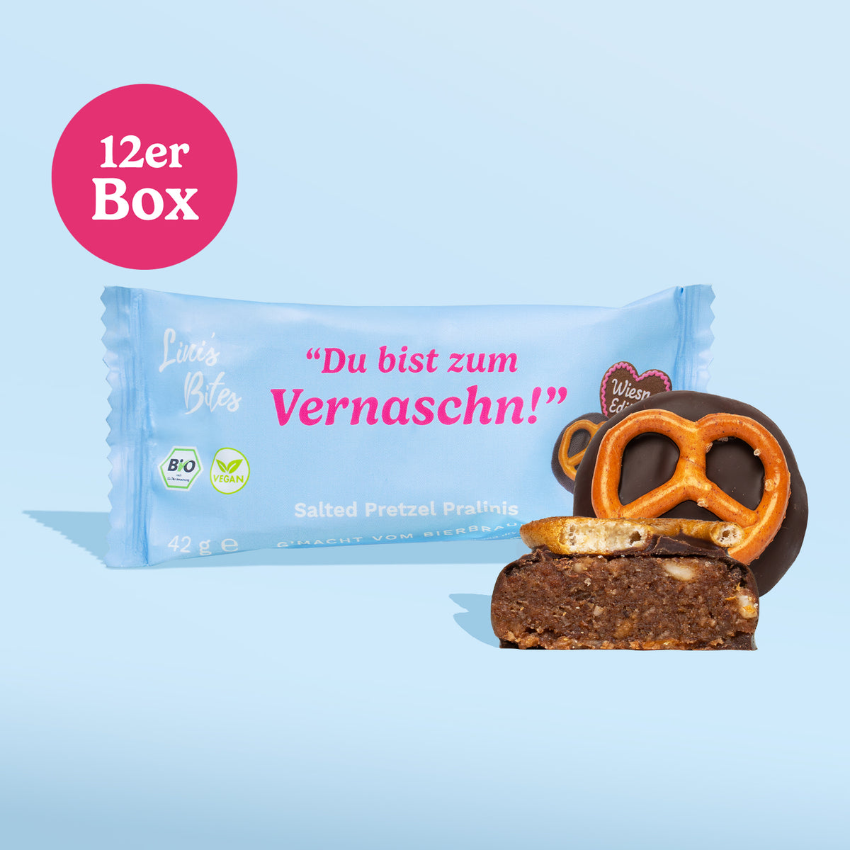 Bio Pralinis Salted Pretzel (12er Box)