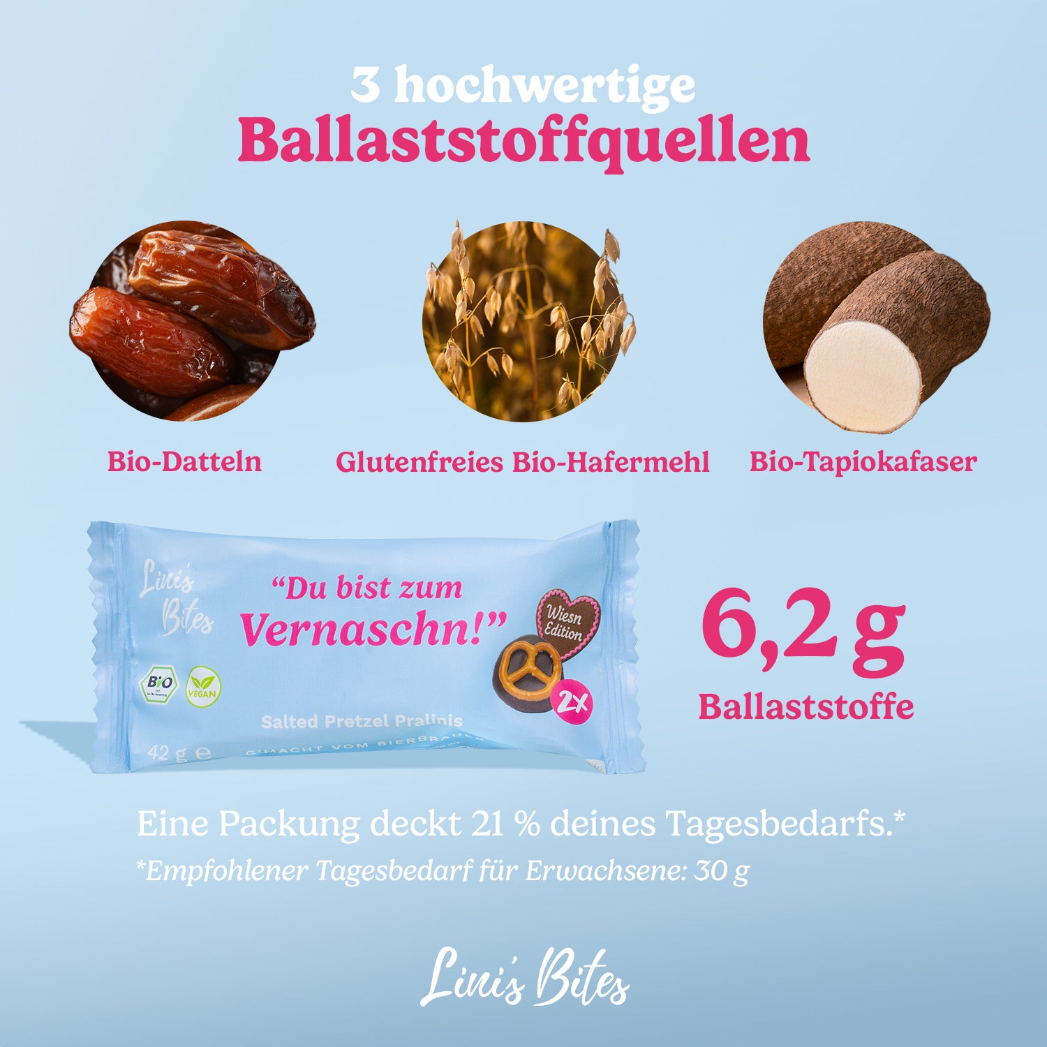 Bio Pralinis Salted Pretzel (12er Box)