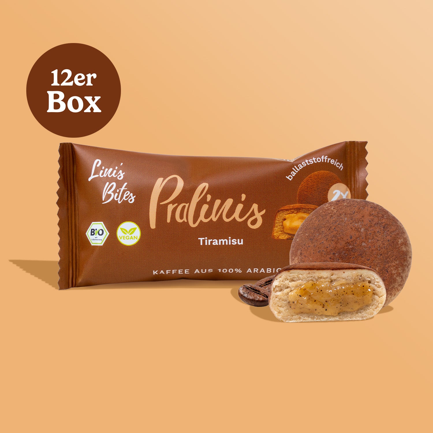 Bio Pralinis Tiramisu (12er Box)