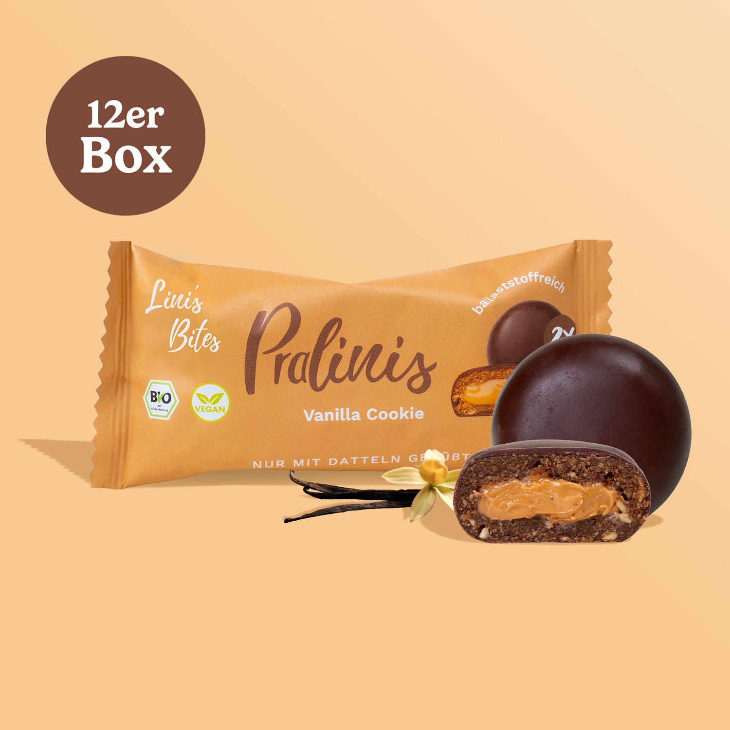 Bio Pralinis Vanilla Cookie (12er Box)